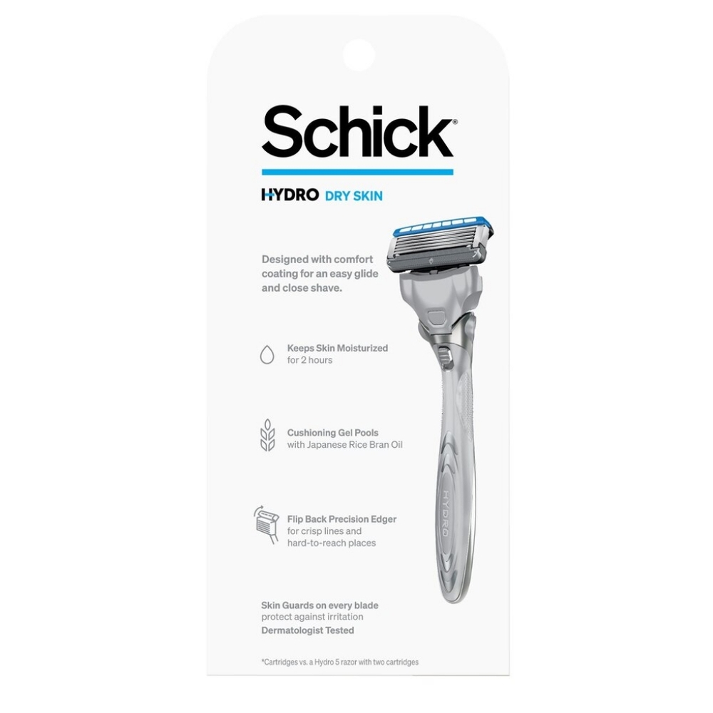 ๐ข2/$15 Schick Hydro Dry Skin 5-Blade Razor + 3 Razor Blade Refills - Picture 7 of 15